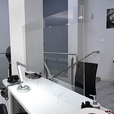 Mampara protección mostrador